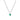 Athena small oval necklace with green onyx