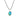 Athena small oval necklace with Chrysocolla