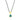 Athena gold drop necklace with Chrysocolla