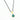 Athena gold drop necklace with Chrysocolla