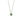 Athena small gold oval necklace with Chrysocolla