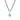 Athena drop necklace with green onyx