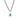 Athena drop necklace with green onyx